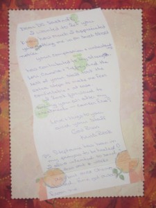 Hand-written Letter