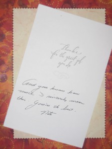 Hand-written Letter